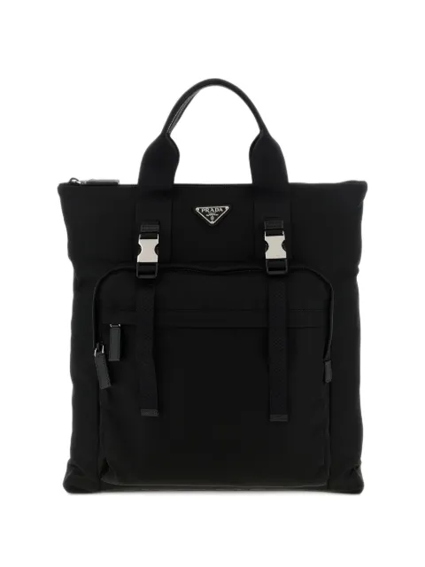 Prada buckle-detail backpack