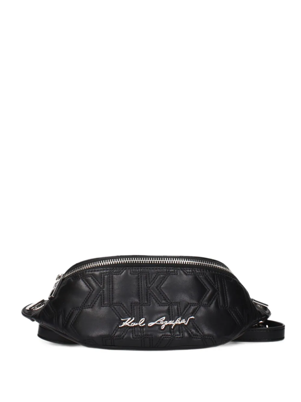 Karl Lagerfeld quilted leather belt bag - Nero