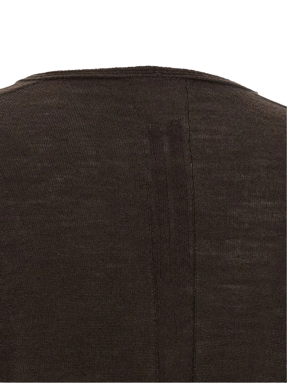 Rick Owens V-neck wool sweater Bruin