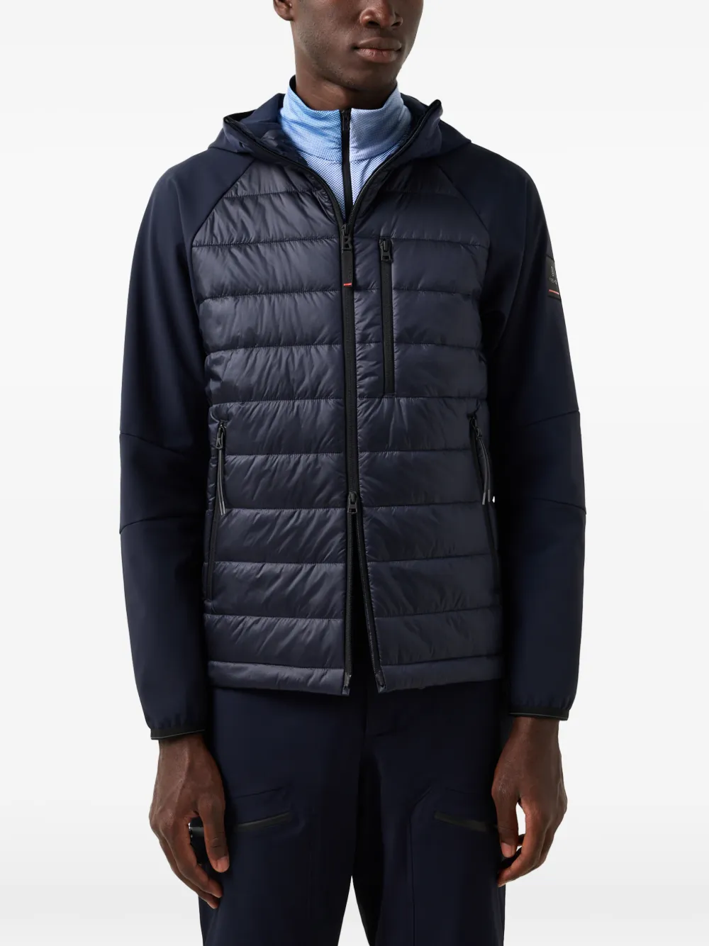 BOGNER FIRE+ICE Anian hybrid quilted jacket Blauw