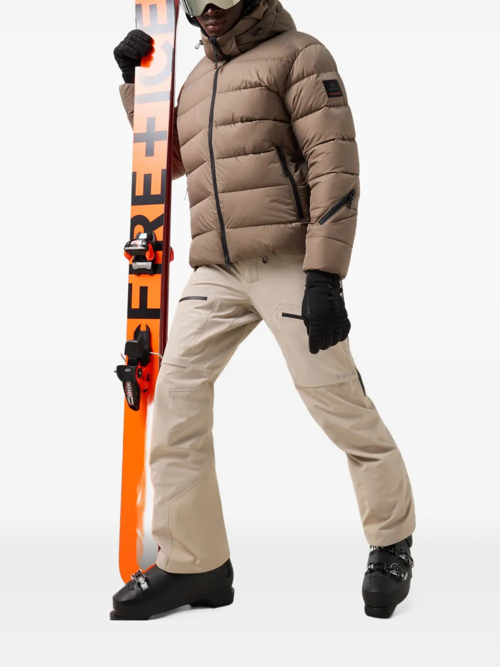 BOGNER FIRE+ICE Luka quilted ski jacket Bruin