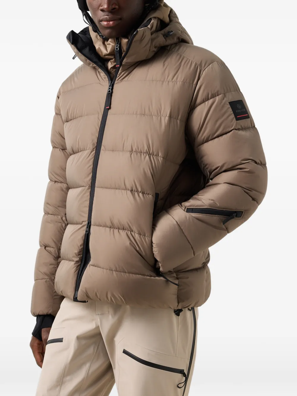 BOGNER FIRE+ICE Luka quilted ski jacket Bruin