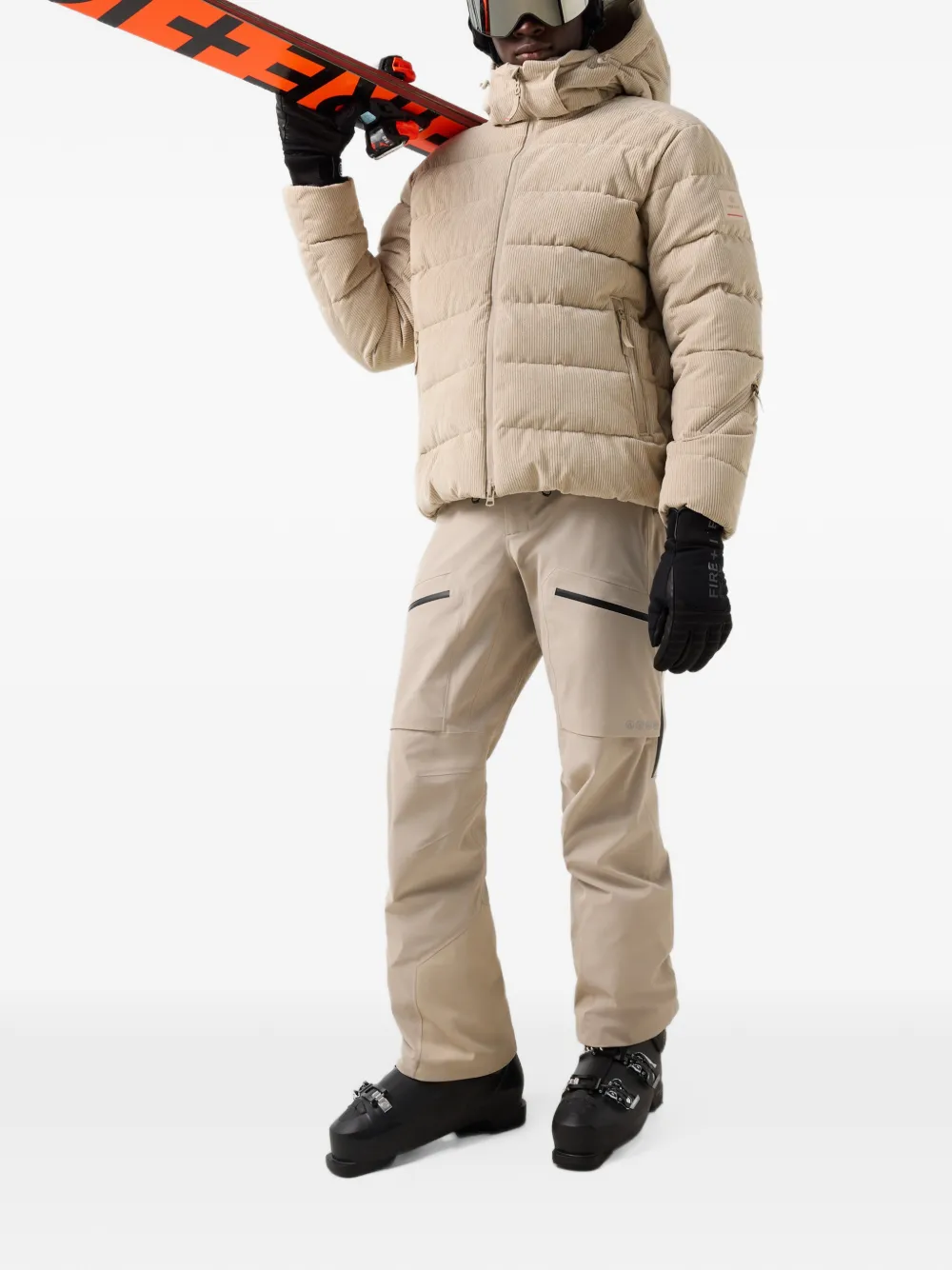 BOGNER FIRE+ICE Solomun zip-pocket ski pants Beige