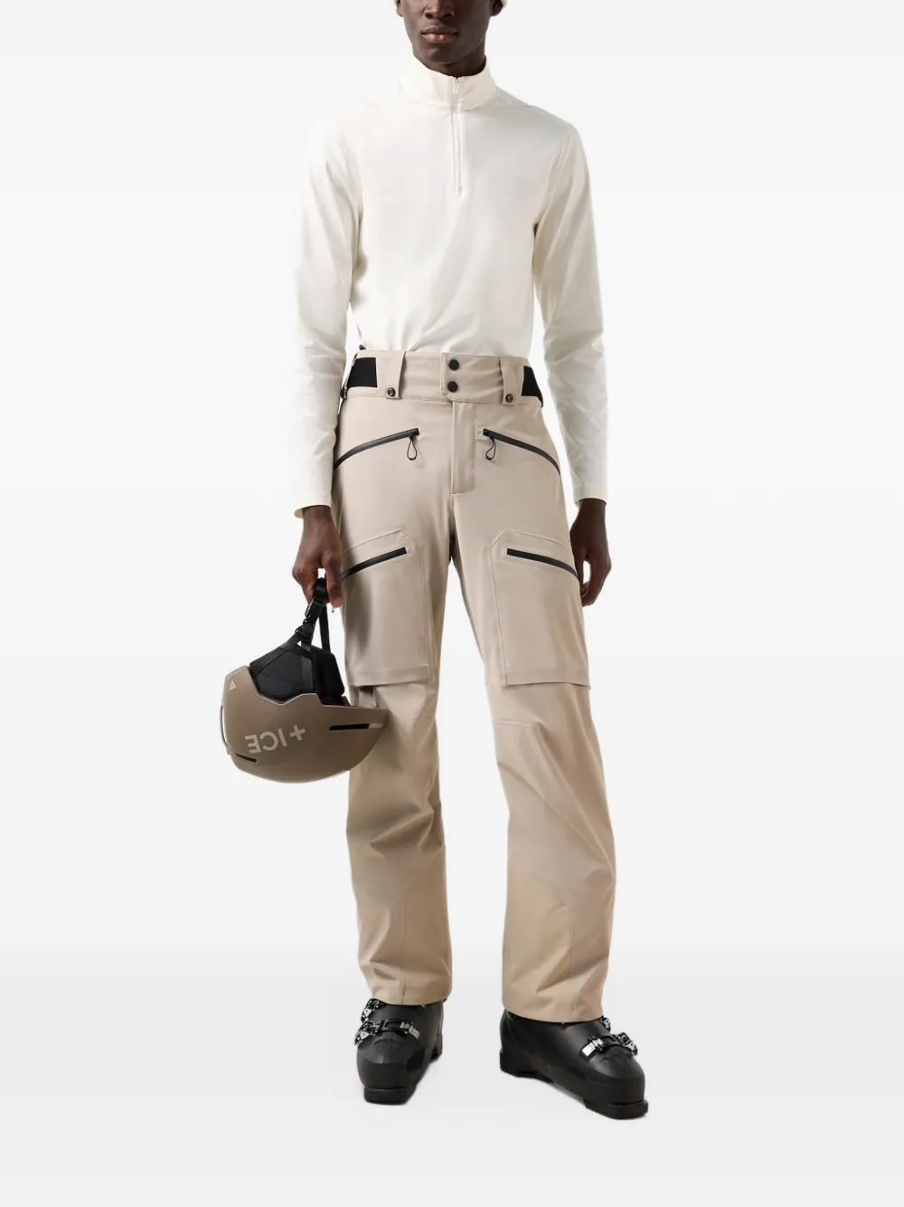BOGNER FIRE+ICE Solomun zip-pocket ski pants Beige