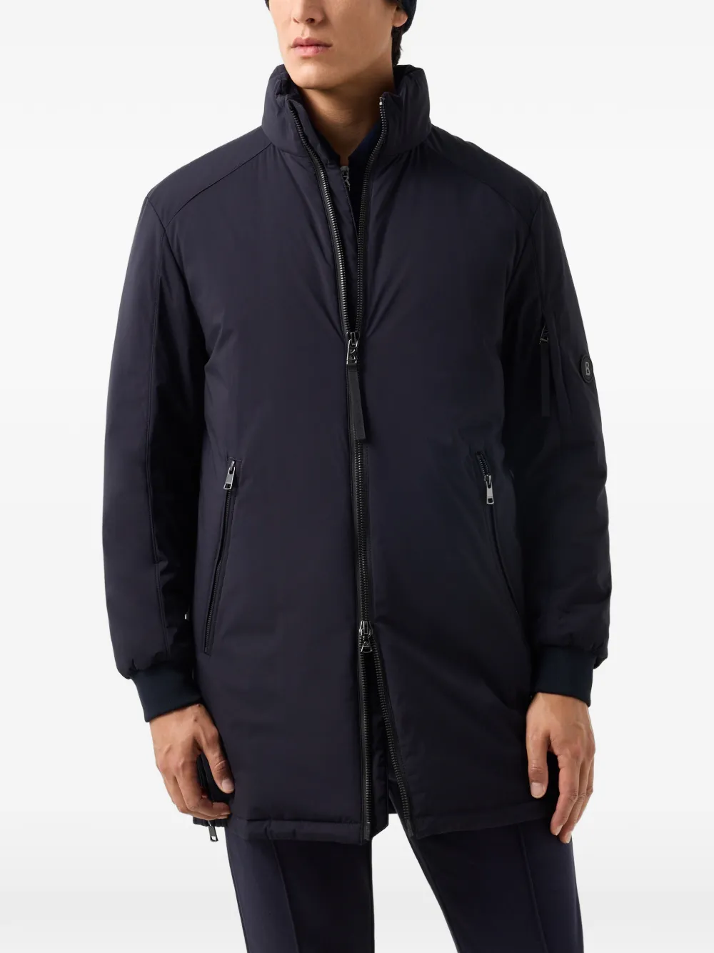 BOGNER Luis zip-up coat - Blau