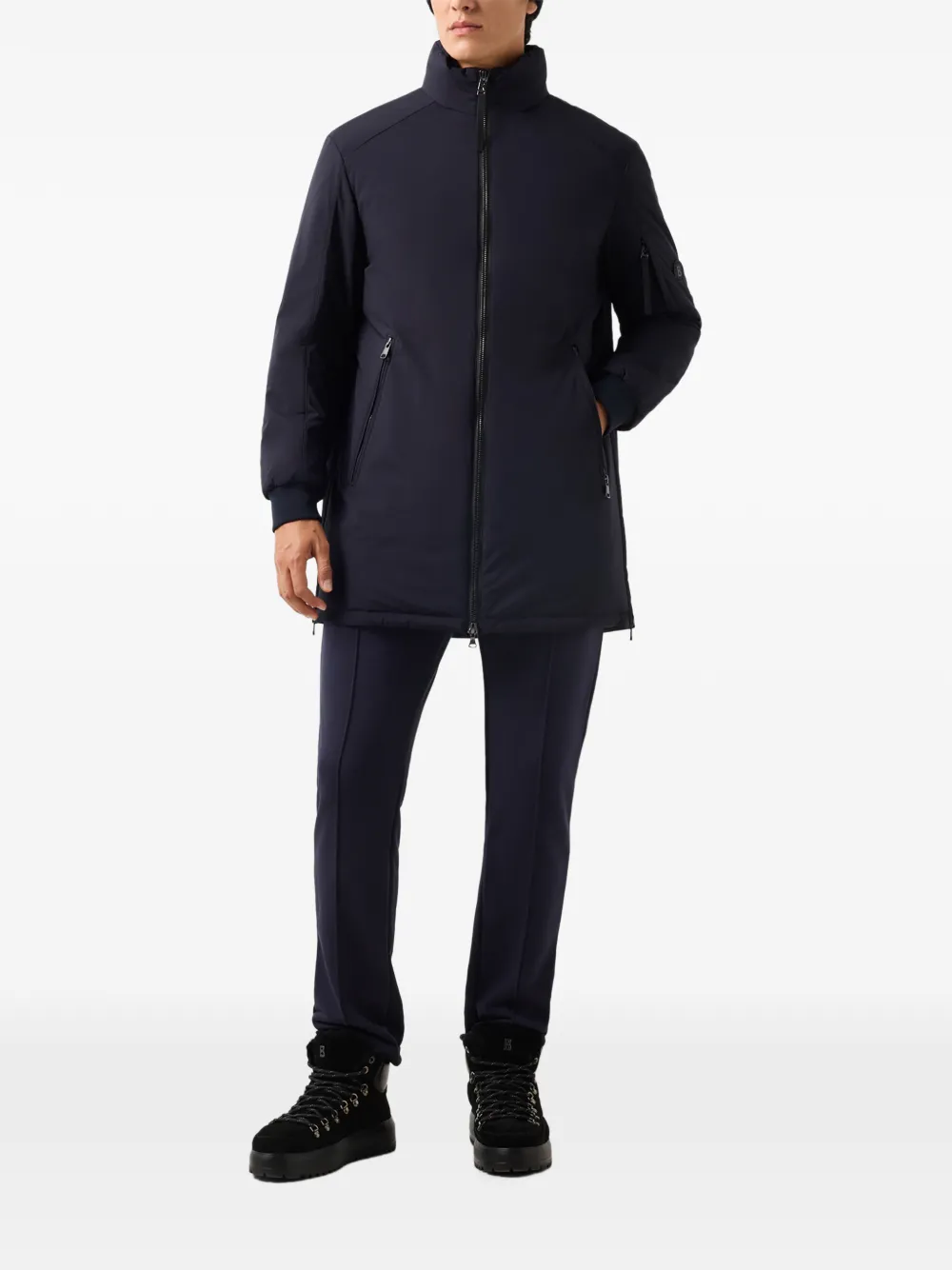 BOGNER Luis zip-up coat Blauw