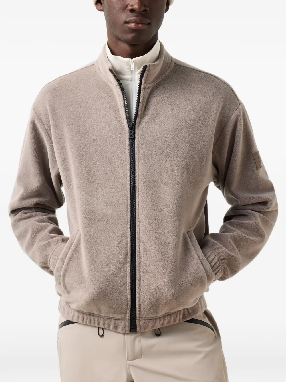 BOGNER FIRE+ICE Iago zip-up sweater Beige