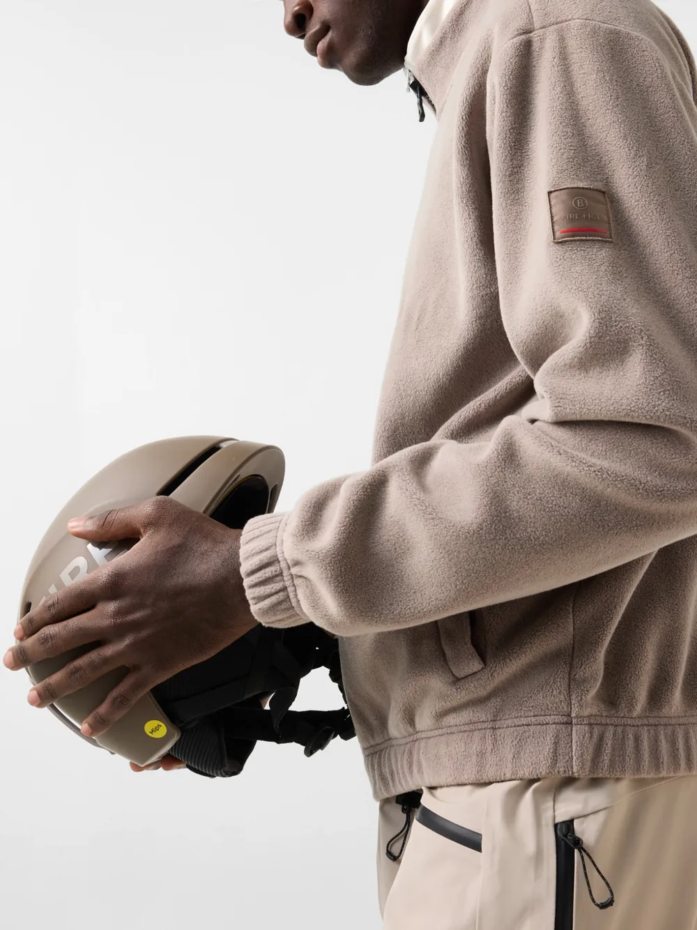 BOGNER FIRE+ICE Iago zip-up sweater Beige