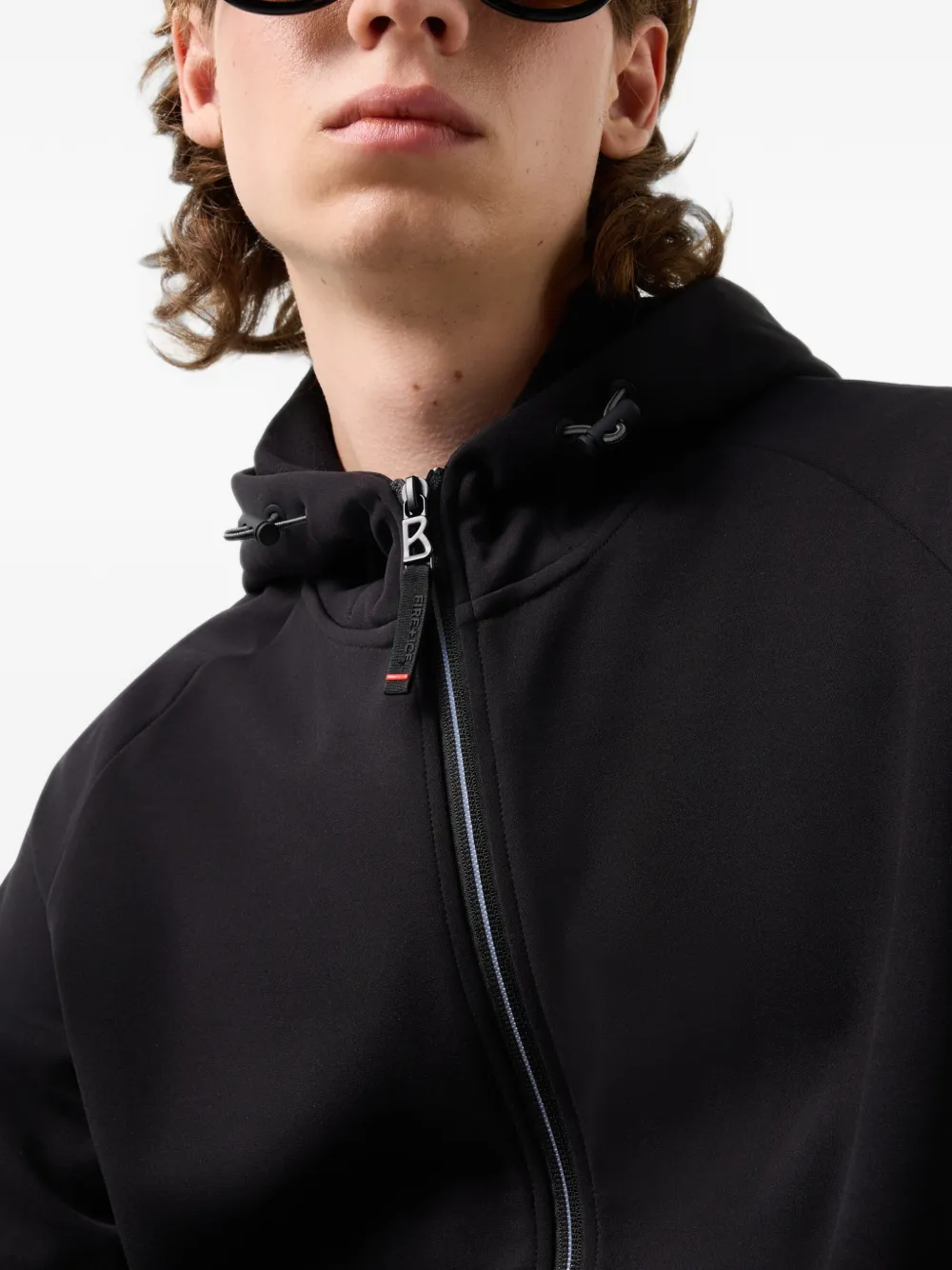 BOGNER FIRE+ICE Glenn logo-print hoodie Zwart