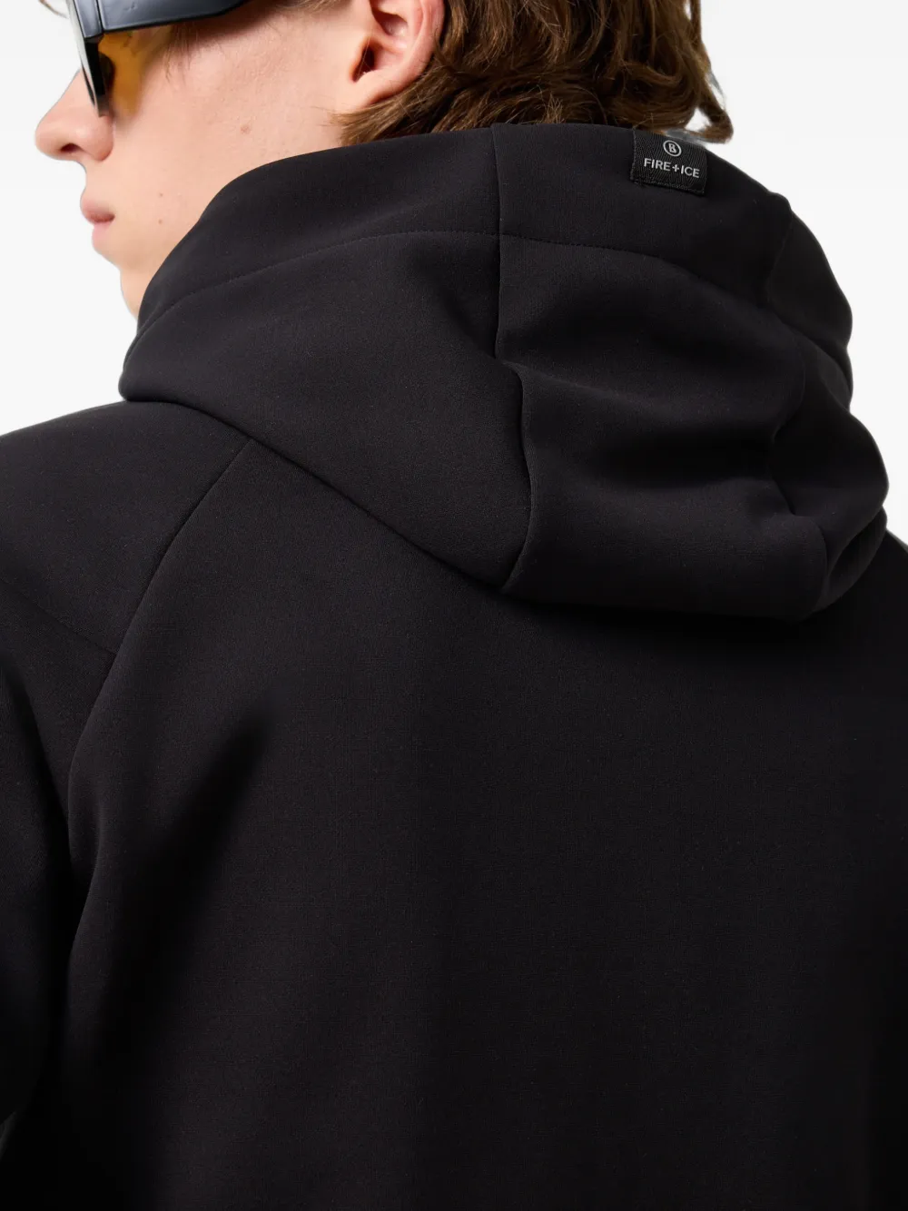 BOGNER FIRE+ICE Glenn logo-print hoodie Zwart