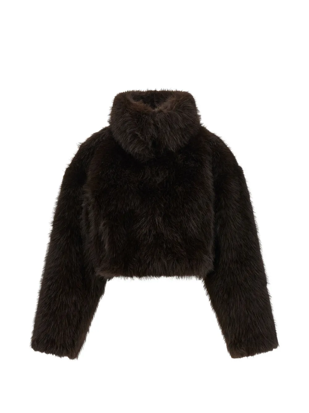 ROTATE BIRGER CHRISTENSEN Cappotto crop in pelliccia sintetica - Marrone