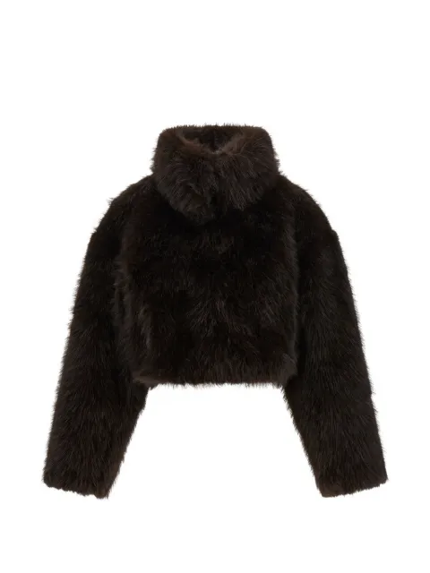 ROTATE BIRGER CHRISTENSEN faux-fur cropped coat