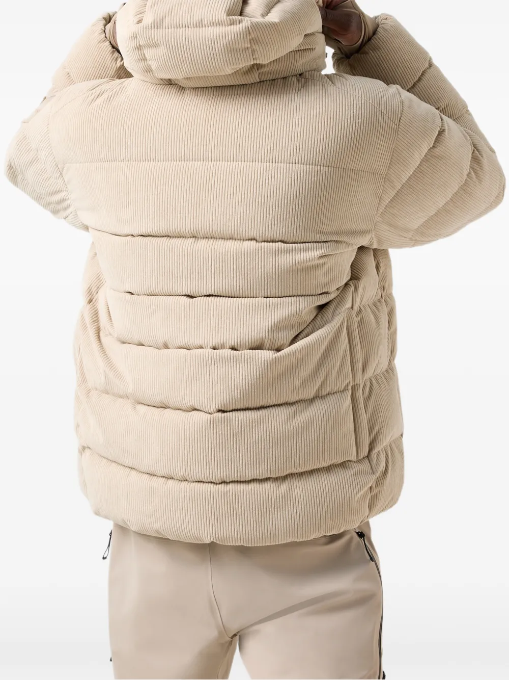 BOGNER FIRE+ICE Luka quilted corduroy ski jacket Beige
