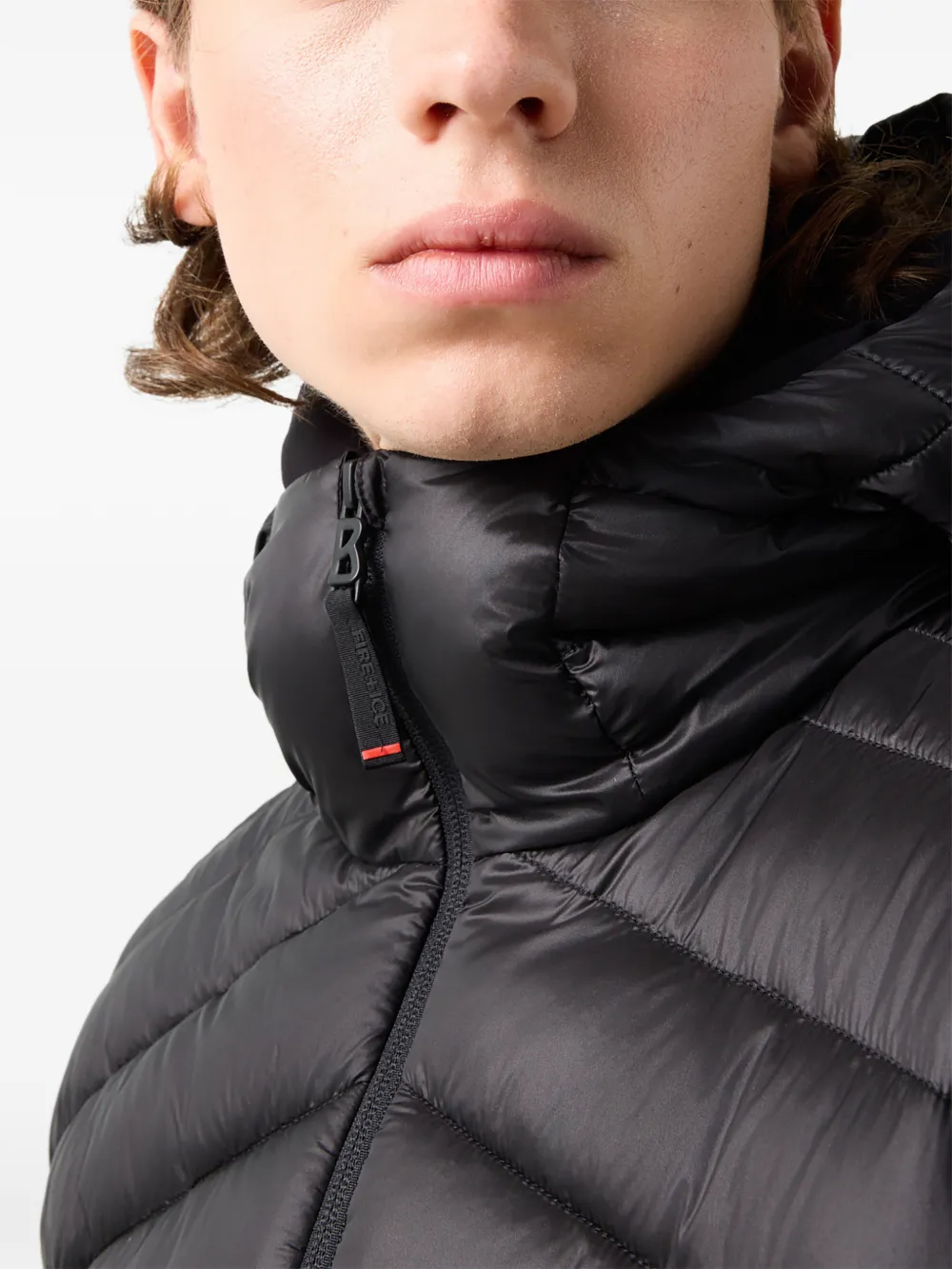 BOGNER FIRE+ICE Elvis quilted hooded jacket Zwart