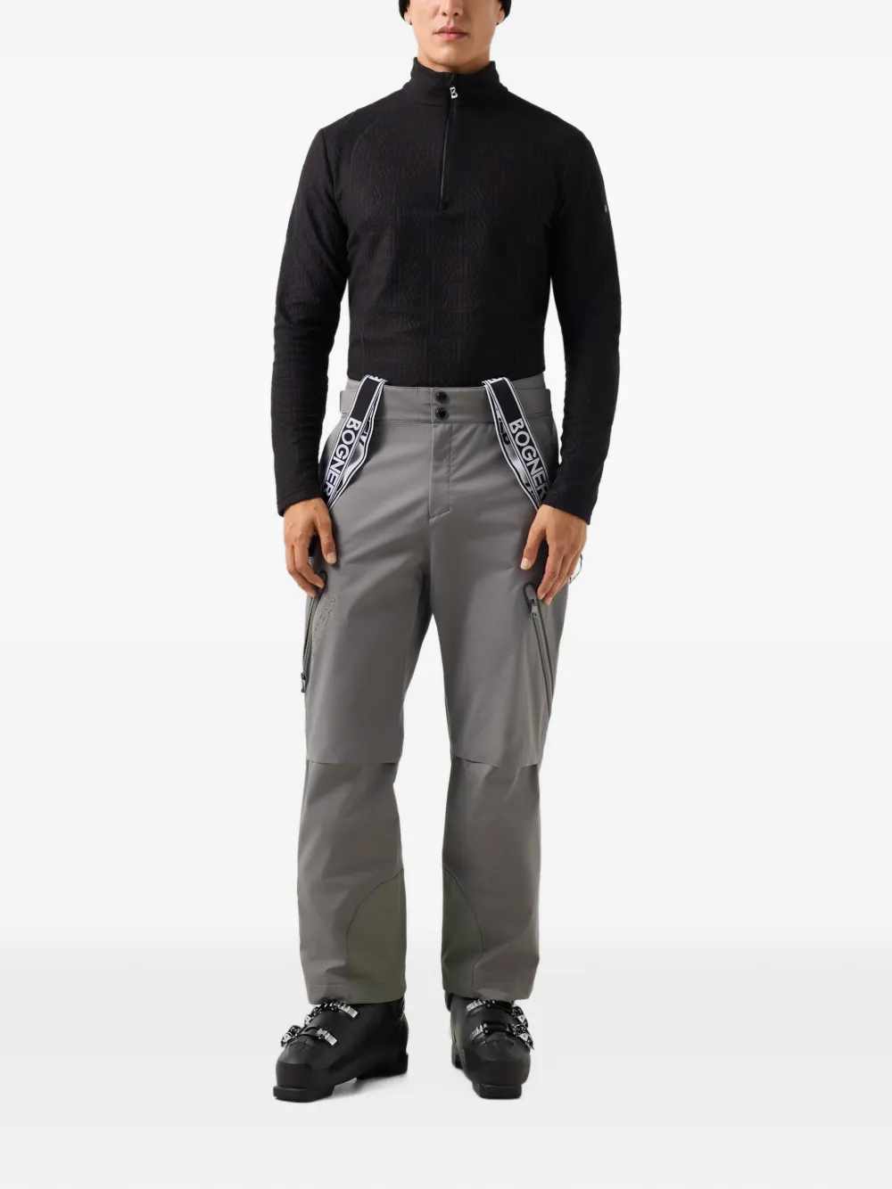 BOGNER Harry logo-embossed performance top Zwart