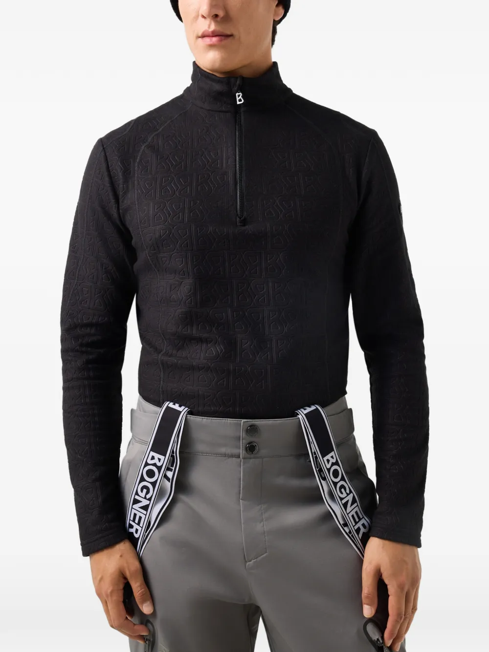 BOGNER Harry logo-embossed performance top Zwart