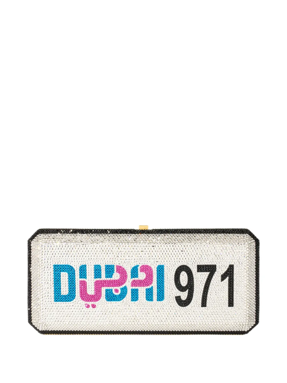 Judith Leiber Dubai crystal-embellished clutch bag - Bianco