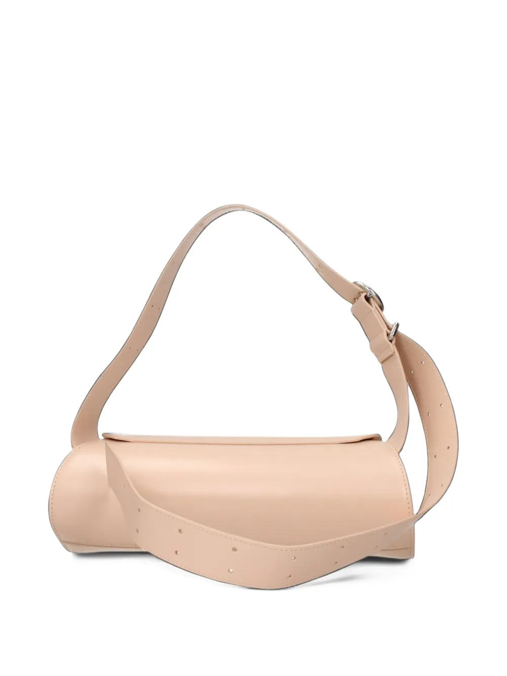 Jil Sander cylindrical leather cross body bag Roze