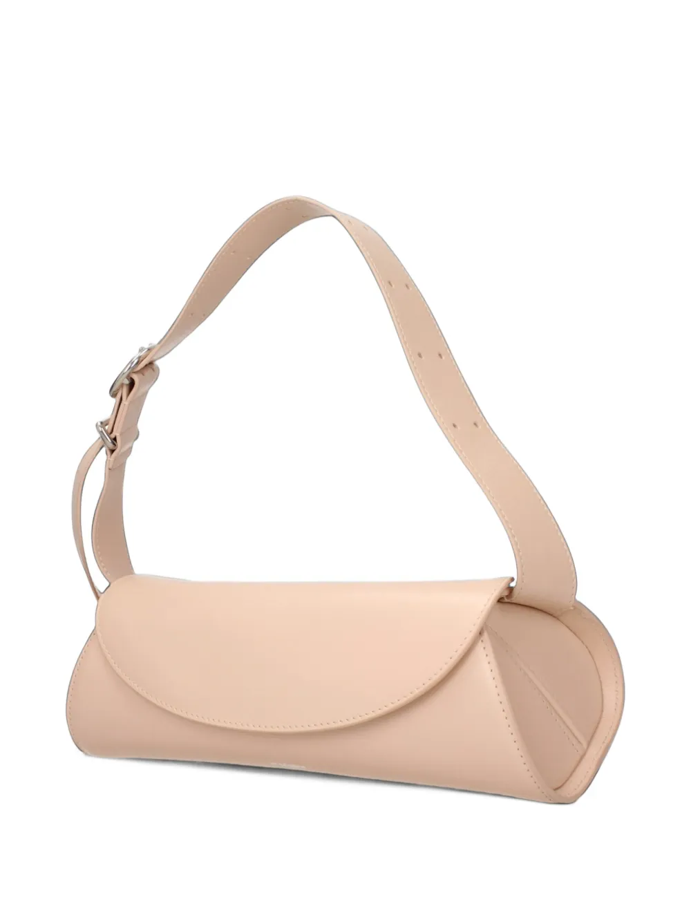 Jil Sander cylindrical leather cross body bag Roze