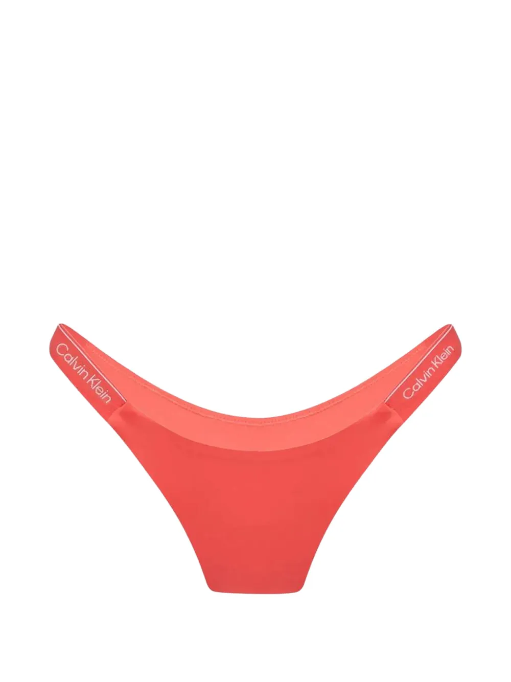 Calvin Klein Jeans logo-tape bikini bottoms - Arancione