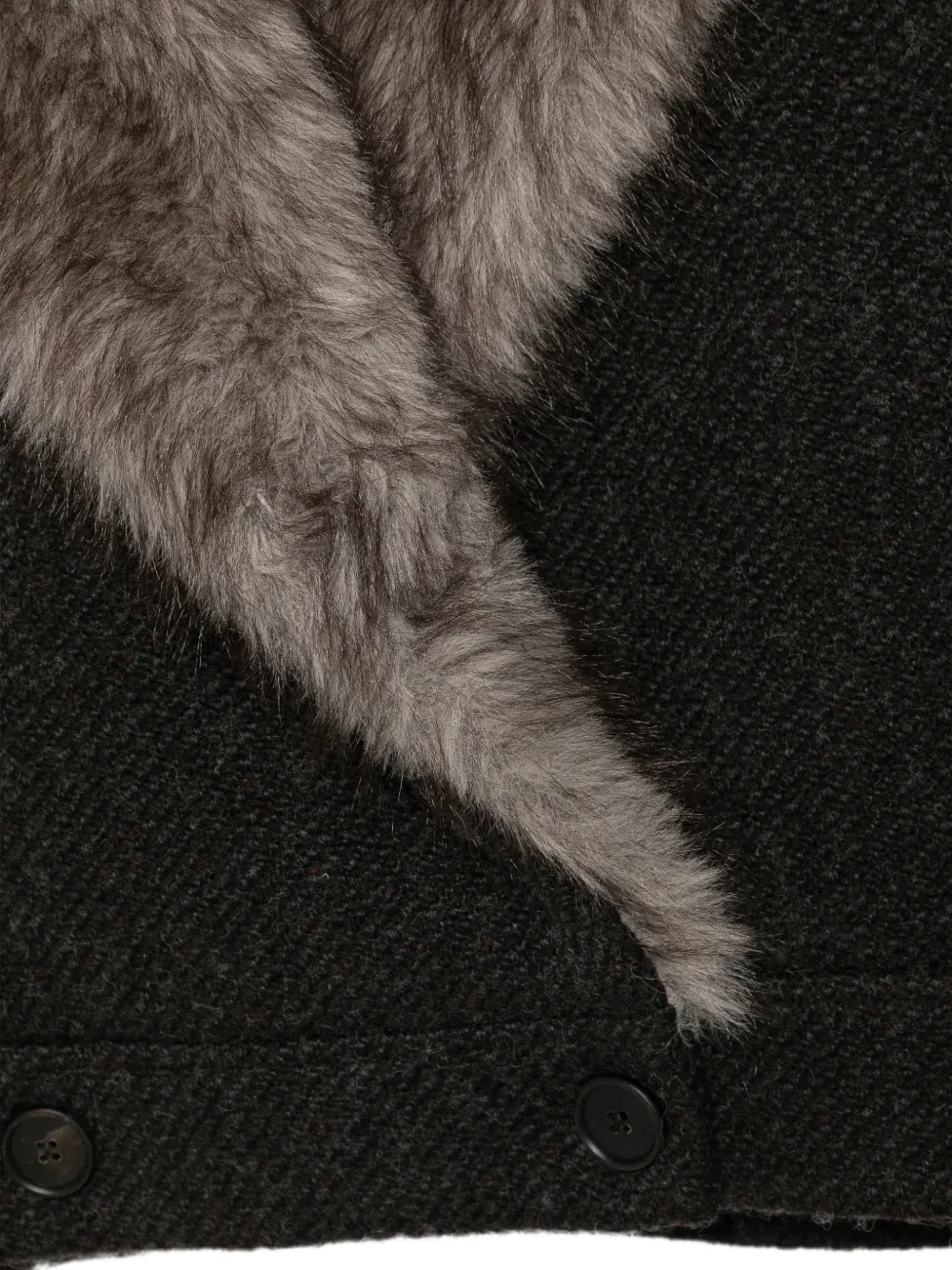 Antonelli faux-fur collar wool-blend jacket Bruin