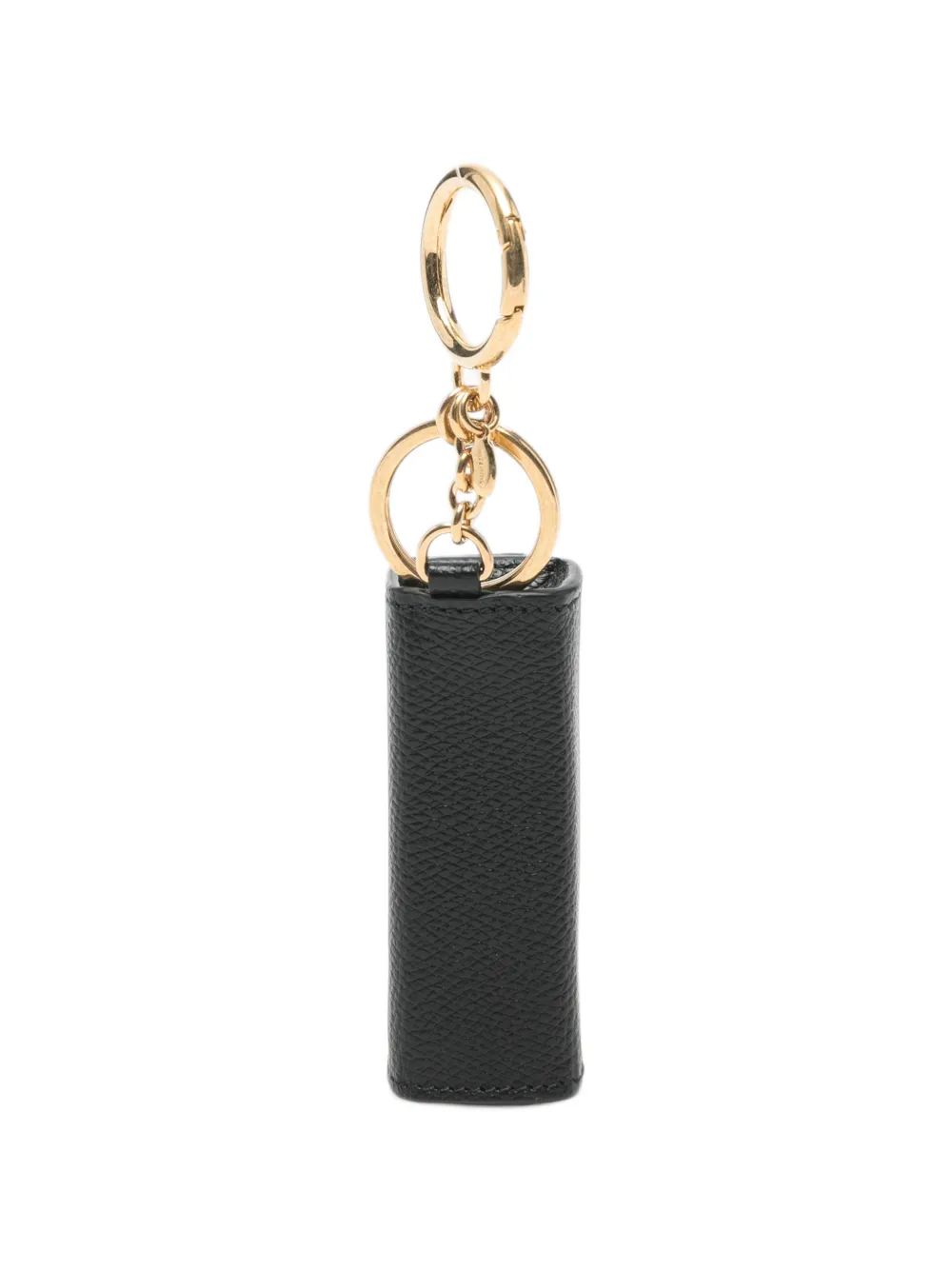 Valentino Garavani VLogo Signature leather keyring Zwart