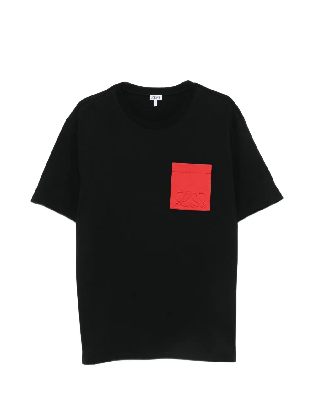 LOEWE Anagram-embossed pocket T-shirt - Nero