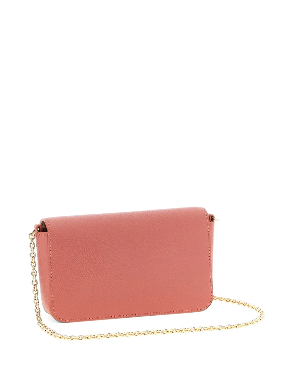 Furla grained leather crossbody bag Roze
