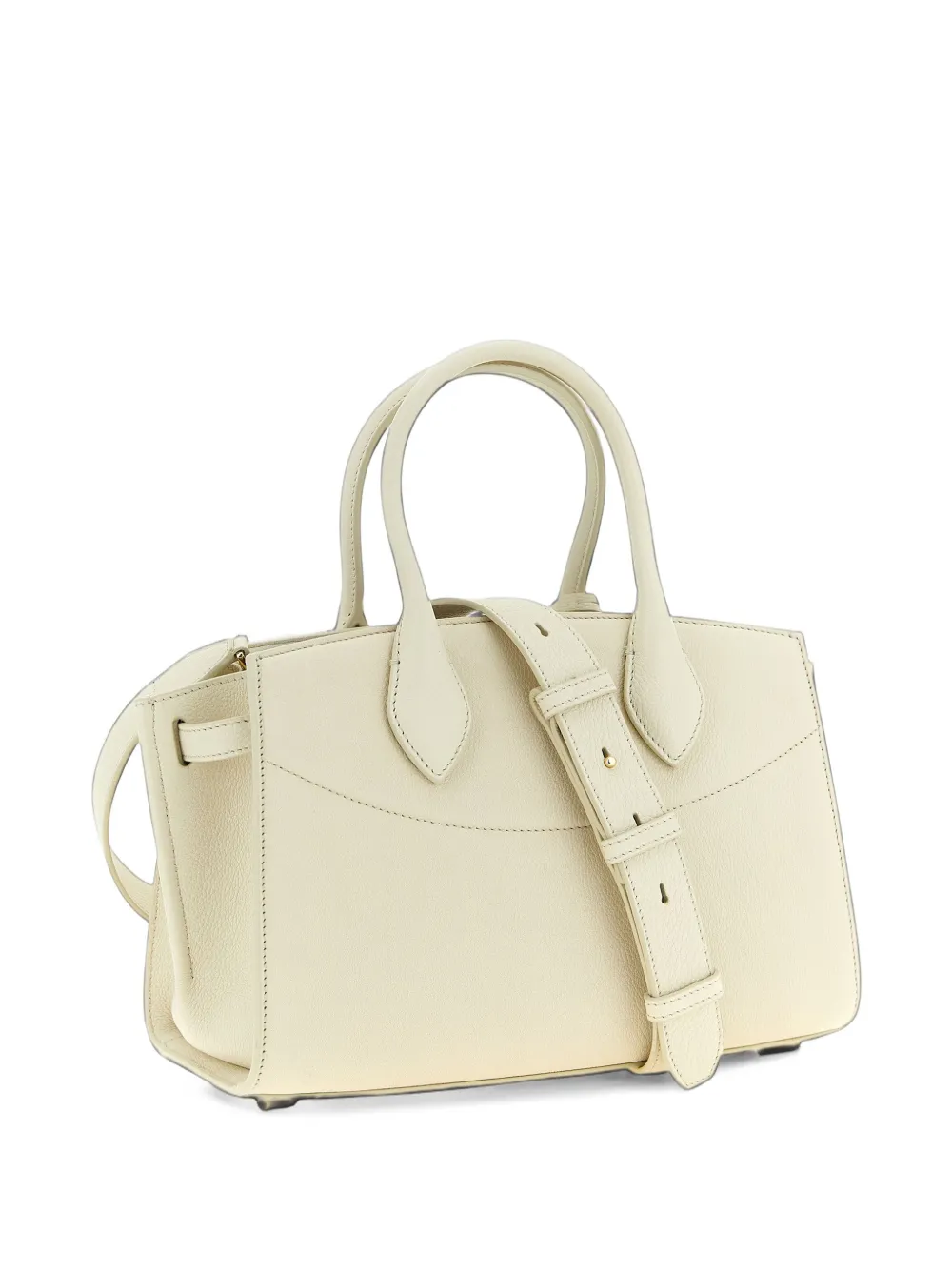 Ferragamo M Studio pebbled leather tote bag Beige