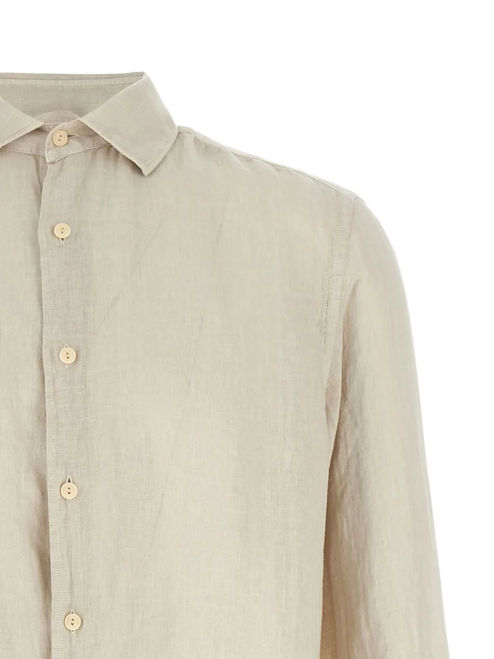 MC2 Saint Barth button-down linen shirt Beige