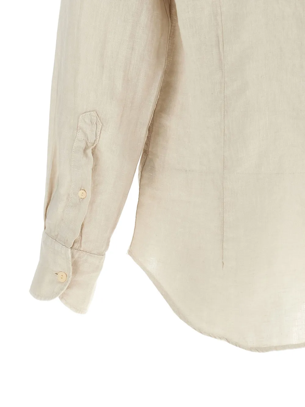 MC2 Saint Barth button-down linen shirt Beige