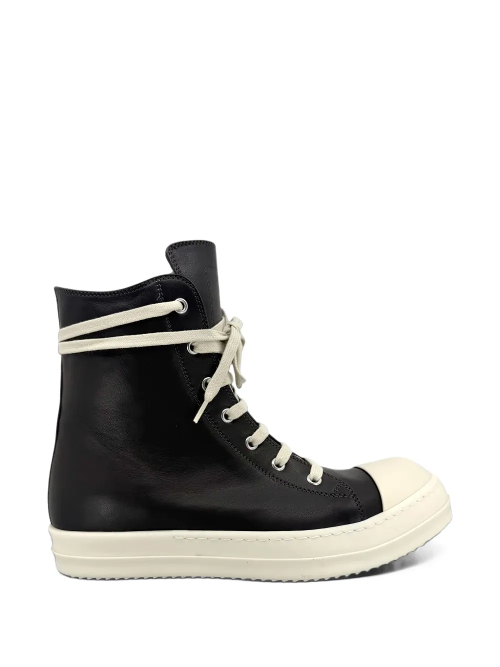 Rick Owens leather sneakers - Nero