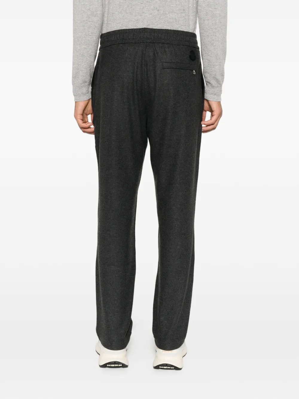 Moncler elasticated-waistband trousers Grijs