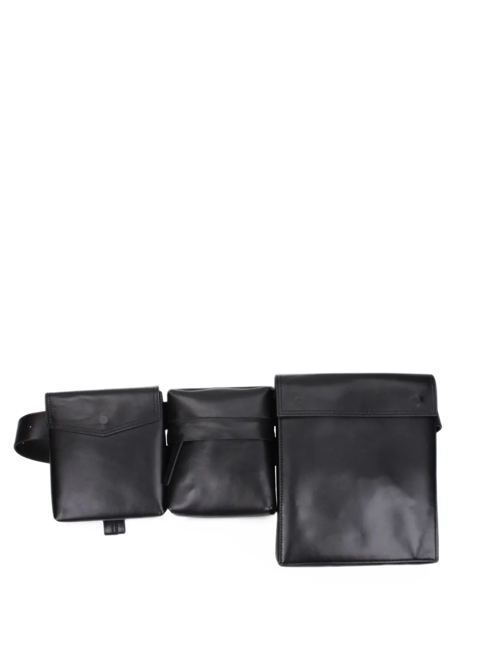 The Attico leather belt bag Zwart