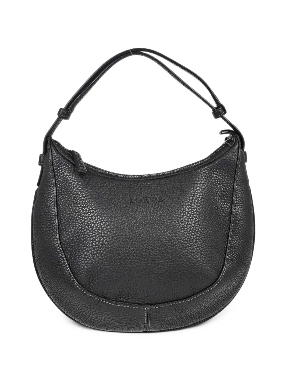 Loewe Pre-Owned grained leather shoulder bag - Schwarz