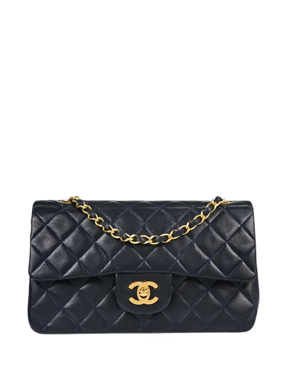 CHANEL Pre-Owned quilted Classic Double Flap shoulder bag - Blau