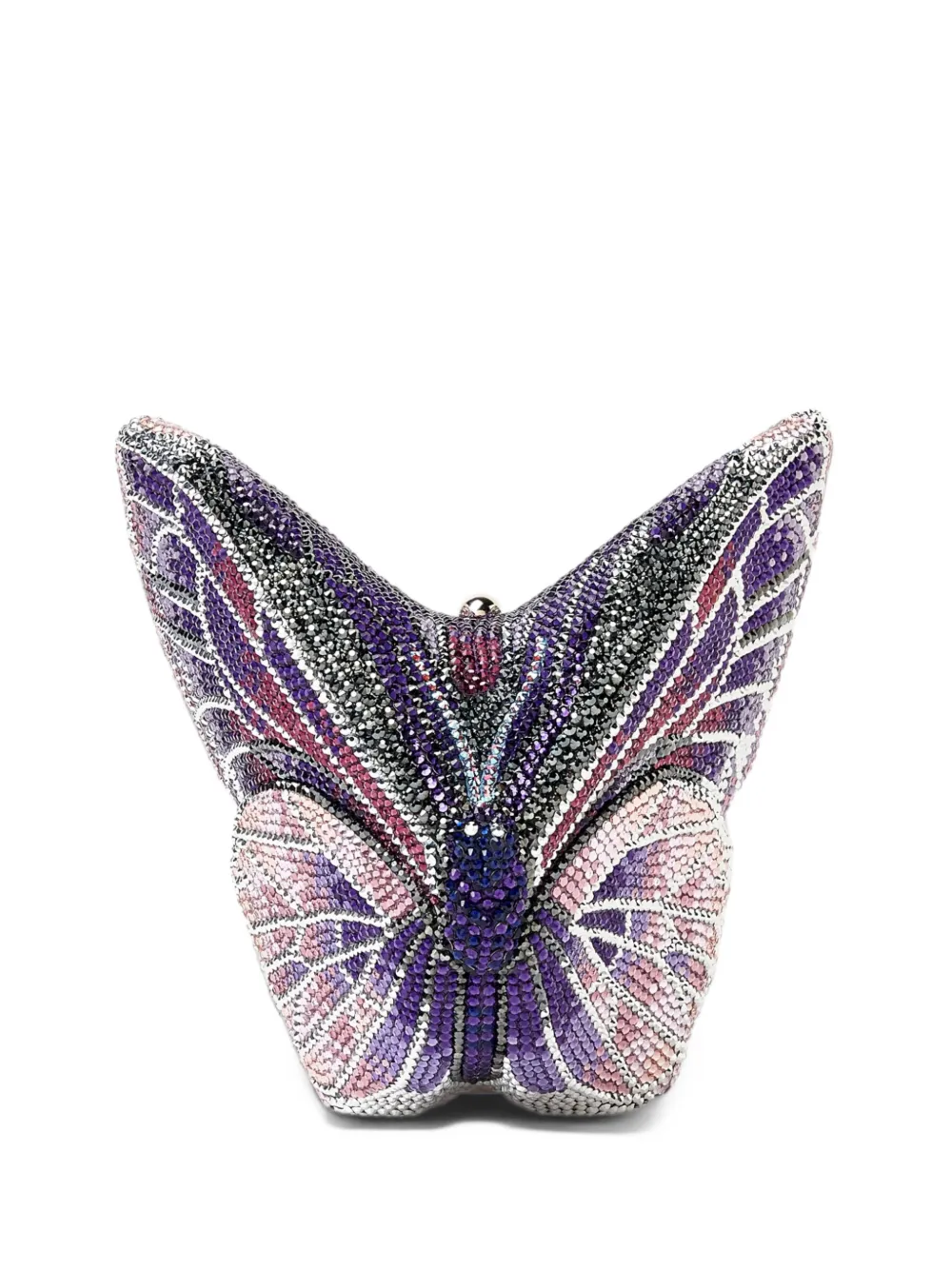 Judith Leiber crystal-embellished butterfly-shaped clutch bag - Violett