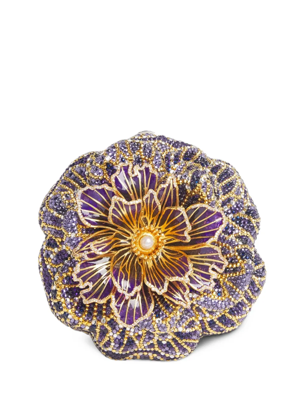 Judith Leiber Magnolia Purple crystal-embellished tote bag - Violet Judith Leiber Magnolia Purple crystal-embellished tote bag - Violet