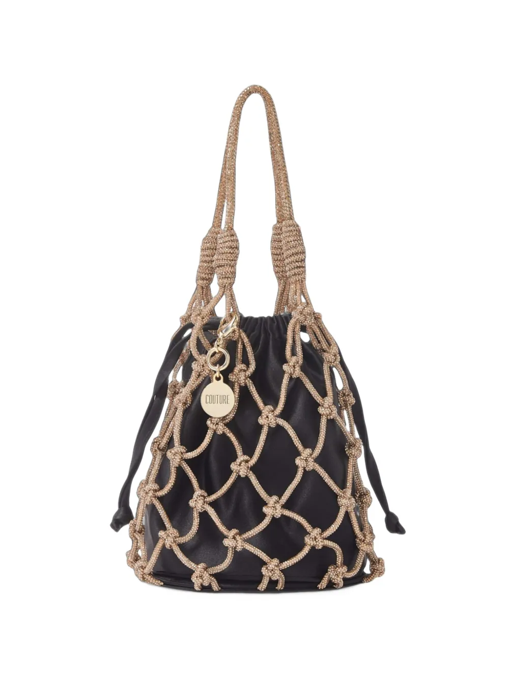 Judith Leiber Sparkle Net crystal-embellished netted tote bag - Noir Judith Leiber Sparkle Net crystal-embellished netted tote bag - Noir