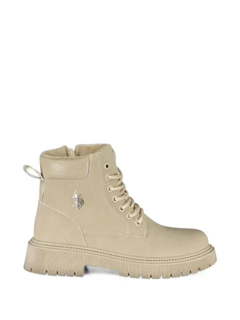 U.S. POLO ASSN. lace-up ridged-sole combat boots