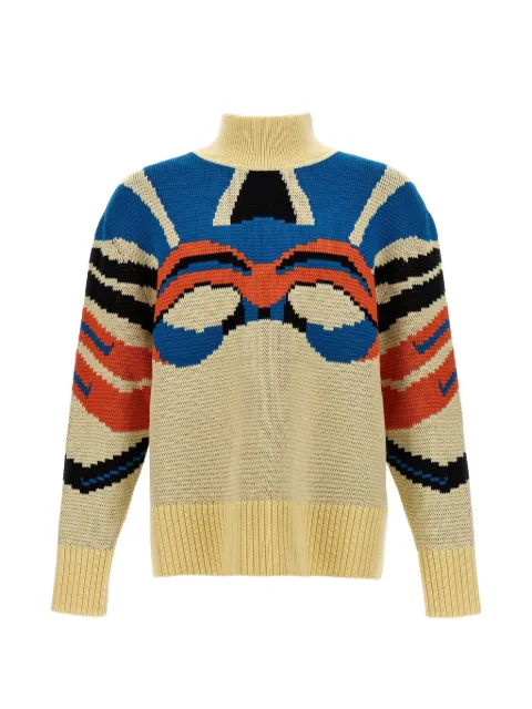 BLUEMARBLE graphic-intarsia virgin wool sweater
