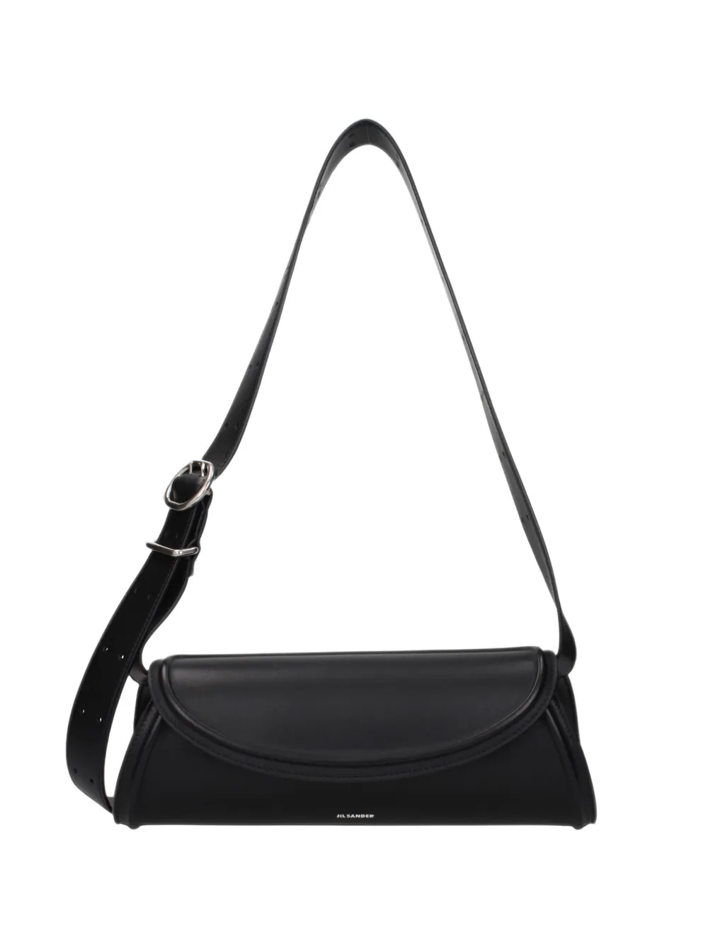 Jil Sander cylindrical leather cross body bag - Nero