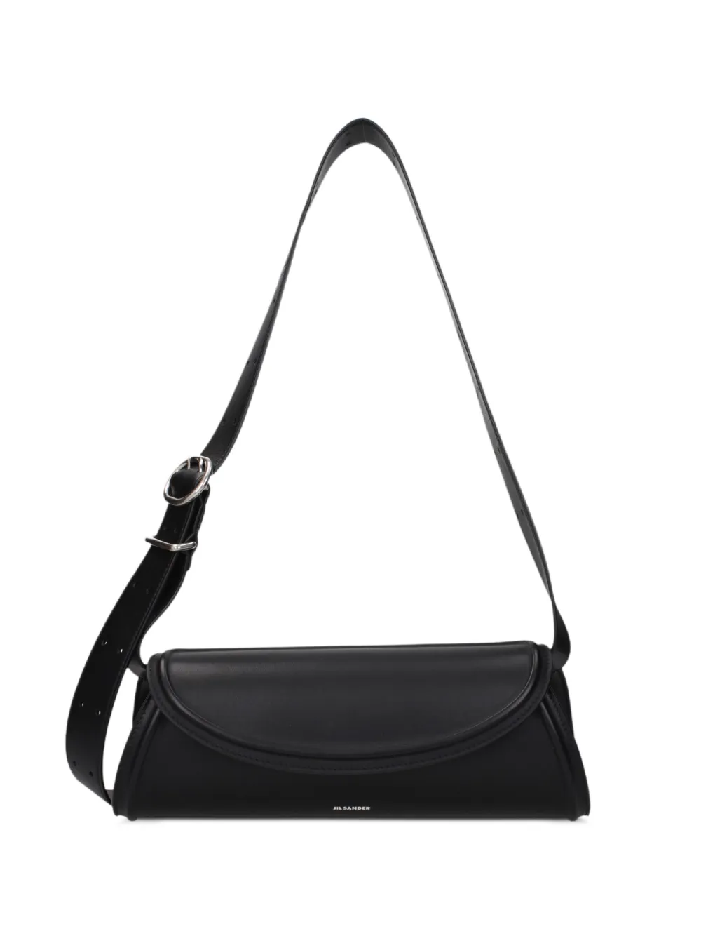 Jil Sander cylindrical leather cross body bag - Nero