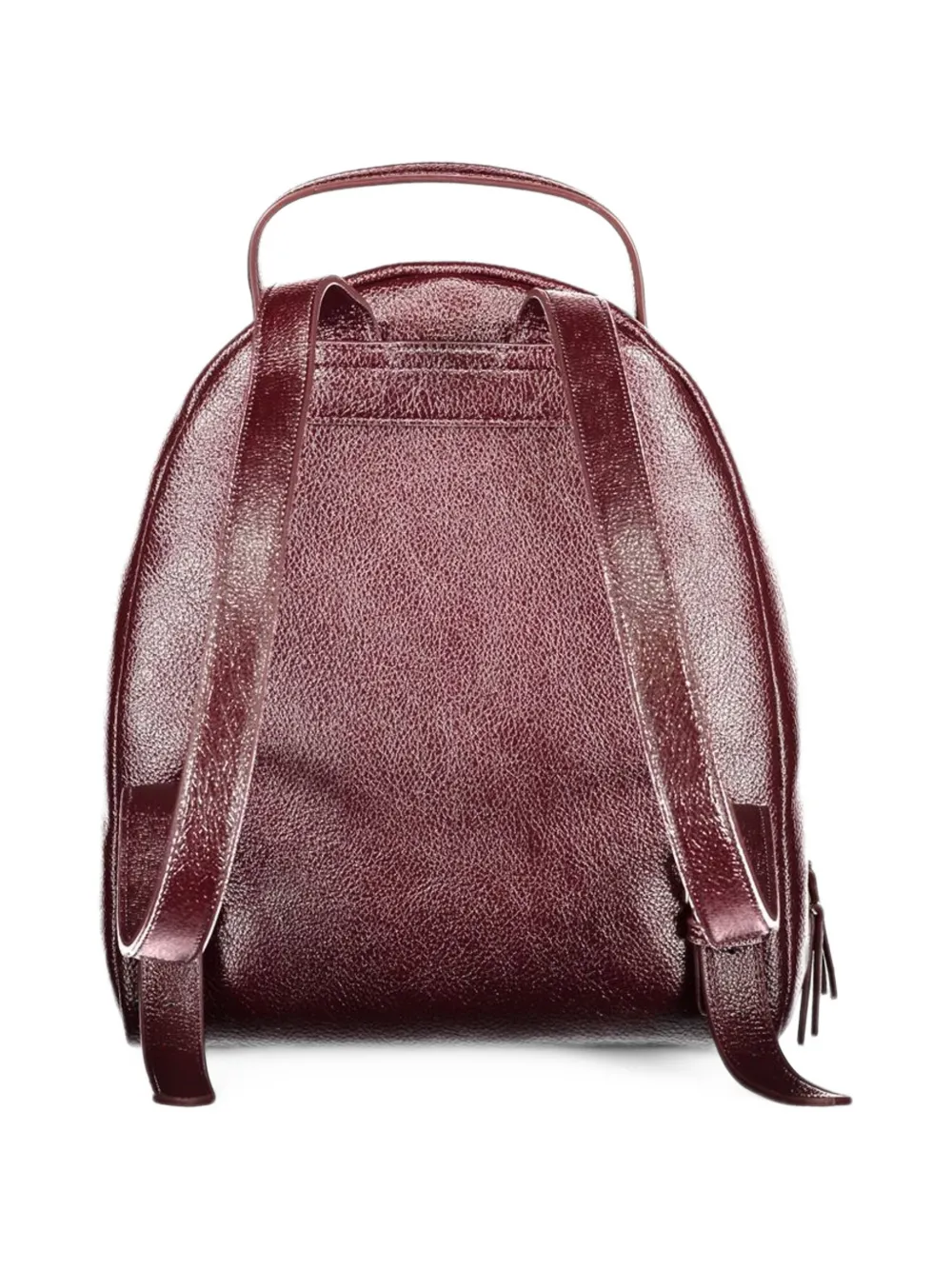 TWINSET grained-effect front-pocket backpack Rood