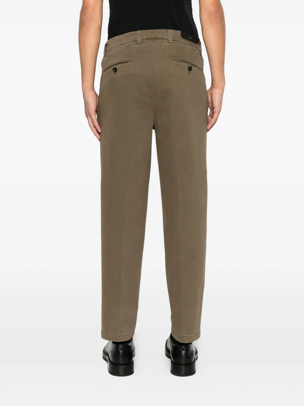Briglia 1949 Portofino pleated tapered trousers Bruin