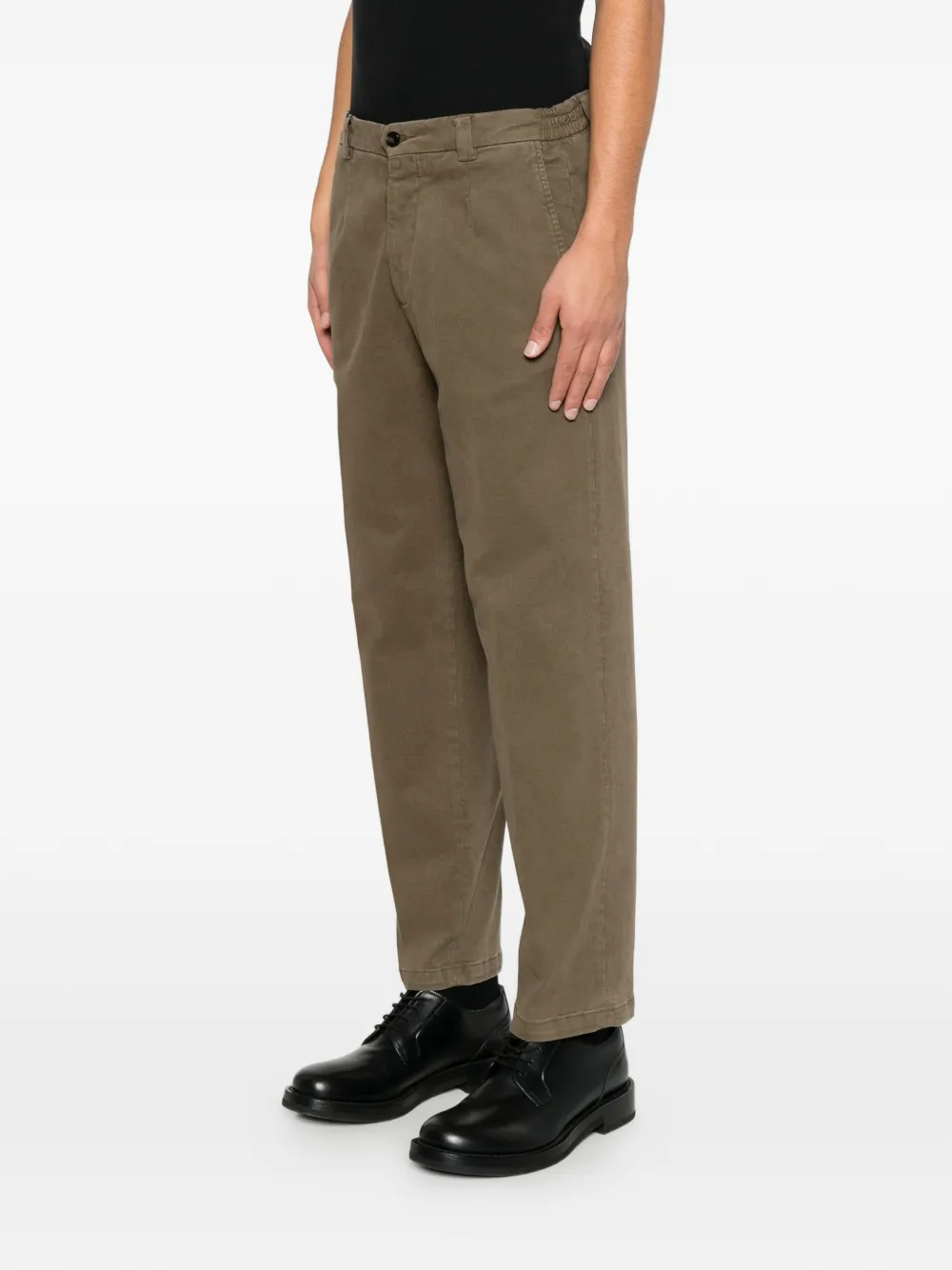 Briglia 1949 Portofino pleated tapered trousers Bruin