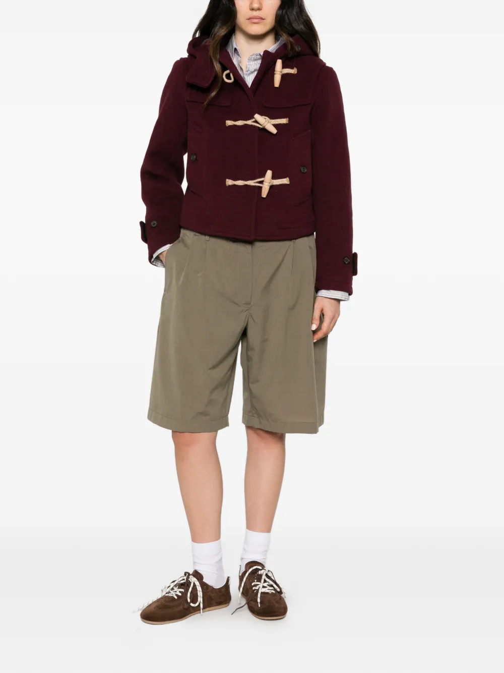 Gloverall duffle-coat Shelley - Rouge
