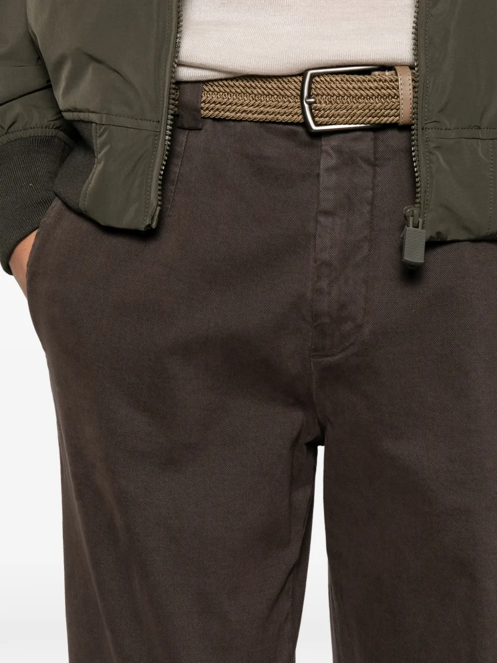 Briglia 1949 Portofino tapered-leg trousers Bruin