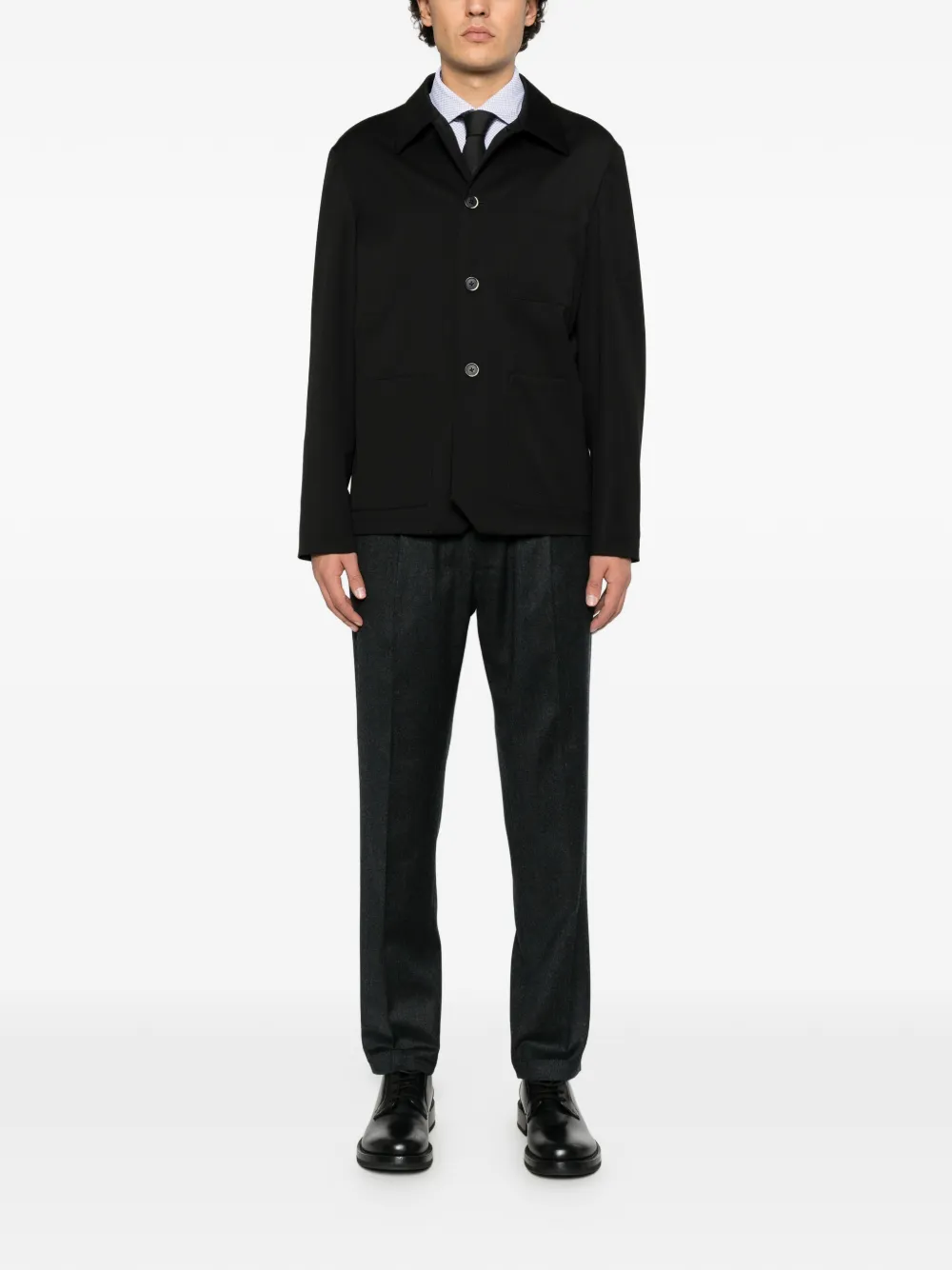 Briglia 1949 Wimbledon drawstring-waist pleated trousers Grijs