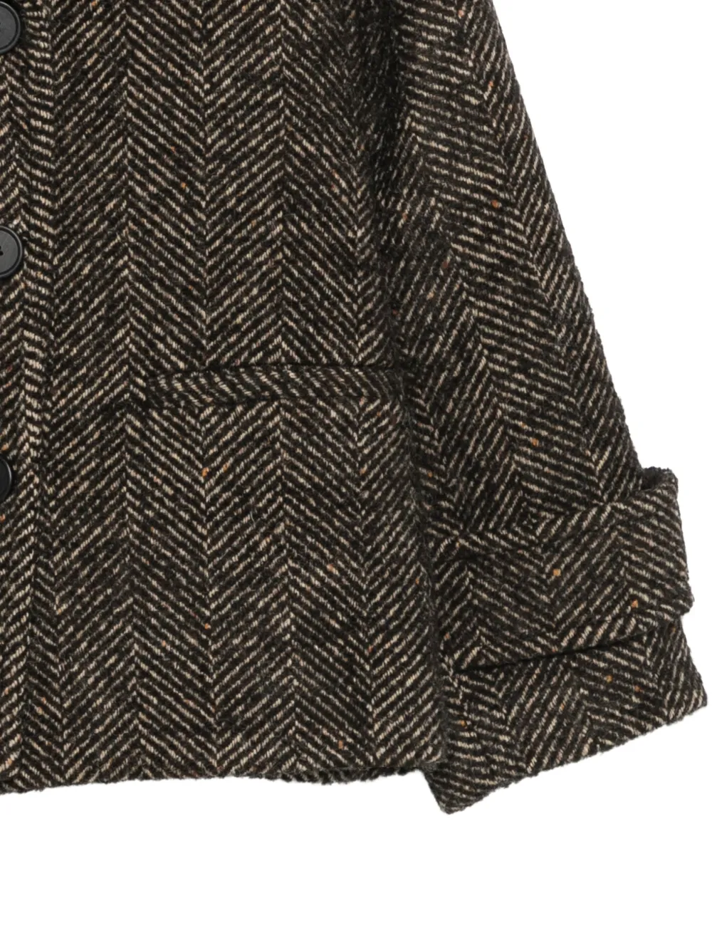 Antonelli herringbone-pattern notched-lapels jacket Bruin